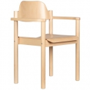 Stuhl VERONIKA mit Armlehnen ohne Sitzpolster