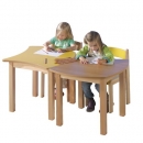 Swing-It WOODY quadratischer Wellentisch Schultisch