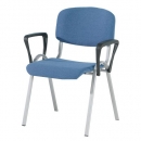 Polsterstuhl stapelbar mit Armlehnen