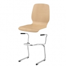 Stapelstuhl mit Schale Mailand und Chromgestell Detroit AL