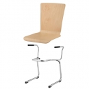 Stapelstuhl mit Schale Paris und Chromgestell Detroit AL