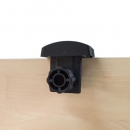 Tisch mit Aufsatz- Sichtblende 140x70 cm, mit 40 mm Rundrohrgestell