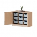 ErgoTray Schrank, dreireihig, 2 Ordnerhöhen