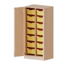 ErgoTray Schrank, zweireihig, 4 Ordnerh&ouml;hen