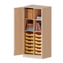 ErgoTray Schrank, zweireihig, 4 Ordnerhöhen