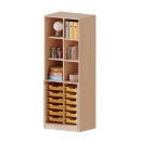 ErgoTray Kombi-Schrank, zweireihig, 5 Ordnerhöhen