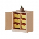ErgoTray Schrank, zweireihig, 2 Ordnerh&ouml;hen