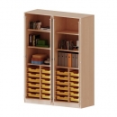 ErgoTray Schrank, zweiteilig, vierreihig, 5 Ordnerhöhen