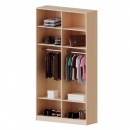 Garderobenregal,  6 Ordnerhöhen