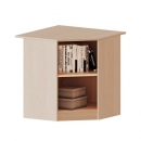 Innenecke als Regal, 2 Ordnerhöhen