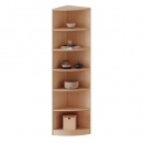 Außeneckregal, 6 Ordnerhöhen, Erweiterung rechts, B/H/T: 50 x 226 x 50 cm