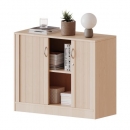 Schrank mit Rollo, 2 Ordnerh&ouml;hen