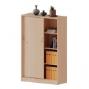 Schiebet&uuml;renschrank, 4 Ordnerh&ouml;hen