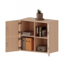 Schließfach - Aufsatzschrank, 2 Ordnerhöhen