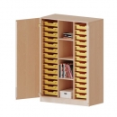 ErgoTray Schrank mit 28 Boxen, dreireihig, 4 Ordnerhöhen