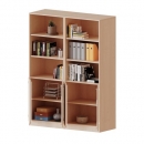 ErgoTray Kombi-Schrank, vierreihig, zweiteilig, 5 Ordnerh&ouml;hen