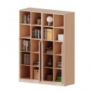 ErgoTray Kombi-Schrank, vierreihig, zweiteilig, 5 Ordnerh&ouml;hen