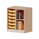 ErgoTray Regal, zweireihig, 2 Ordnerhöhen