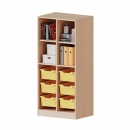 ErgoTray Regal, zweireihig, 4 Ordnerhöhen