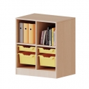 ErgoTray Regal, zweireihig, 2 Ordnerh&ouml;hen