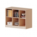 ErgoTray Regal, dreireihig, 2 Ordnerhöhen