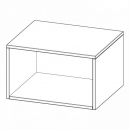 Aufsatzregal, Schulregal für 1 Ordnerhöhe