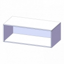 Aufsatzregal, Schulregal für 1 Ordnerhöhe