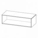 Aufsatzregal, Schulregal für 1 Ordnerhöhe