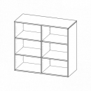 Aufsatzregal, 3 Ordnerhöhen