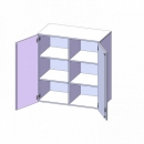 Aufsatzschrank, 3 Ordnerhöhen