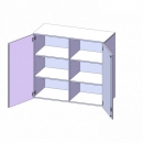 Aufsatzschrank, 3 Ordnerhöhen