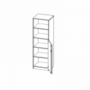 Schrank, 5 Ordnerh&ouml;hen, T&uuml;r unten (3 OH), oben 2 offene F&auml;cher