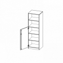 Schrank, 5 Ordnerh&ouml;hen, T&uuml;r unten (3 OH), oben 2 offene F&auml;cher