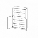 Schrank, 5 Ordnerh&ouml;hen, T&uuml;ren unten (3 OH), oben 2 offene F&auml;cher