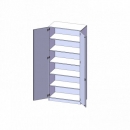 Schrank, 6 Ordnerhöhen