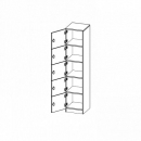 Schließfachschrank mit 5 Schließfächern, B/H/T: 40,5x190x50 cm