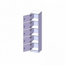 Schließfachschrank, 5 Ordnerhöhen