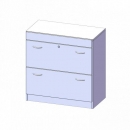 Hängeregisterschrank, 2 Ordnerhöhen