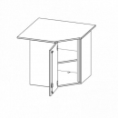 Innenecke Aufsatzschrank, 2 Ordnerhöhe