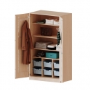 Musikschrank mit Instrumentenhalterungen und 6 Boxen, B/H/T: 104,5x190x60 cm