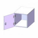 Aufsatzschrank für ErgoTray Serie, 1 Ordnerhöhe