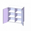 Aufsatzschrank für ErgoTray Serie, 3 Ordnerhöhe