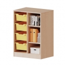 ErgoTray Regal, zweireihig, 2,5 Ordnerhöhen