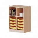 ErgoTray Regal, zweireihig, 2,5 Ordnerh&ouml;hen