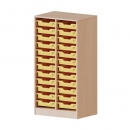 ErgoTray Regal, zweireihig, 3,5 Ordnerh&ouml;hen