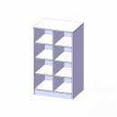 Taschenregal, 4,5 Ordnerhöhen