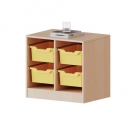 ErgoTray Regal, zweireihig, 1,5 Ordnerhöhen