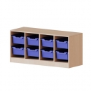 ErgoTray Regal, vierreihig, 1,5 Ordnerh&ouml;hen