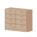 Schubladenschrank, 2 Ordnerh&ouml;hen