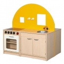 Puppenküche doppels.115x115x74cm Herd,Spüle, Waschmaschine, Regal